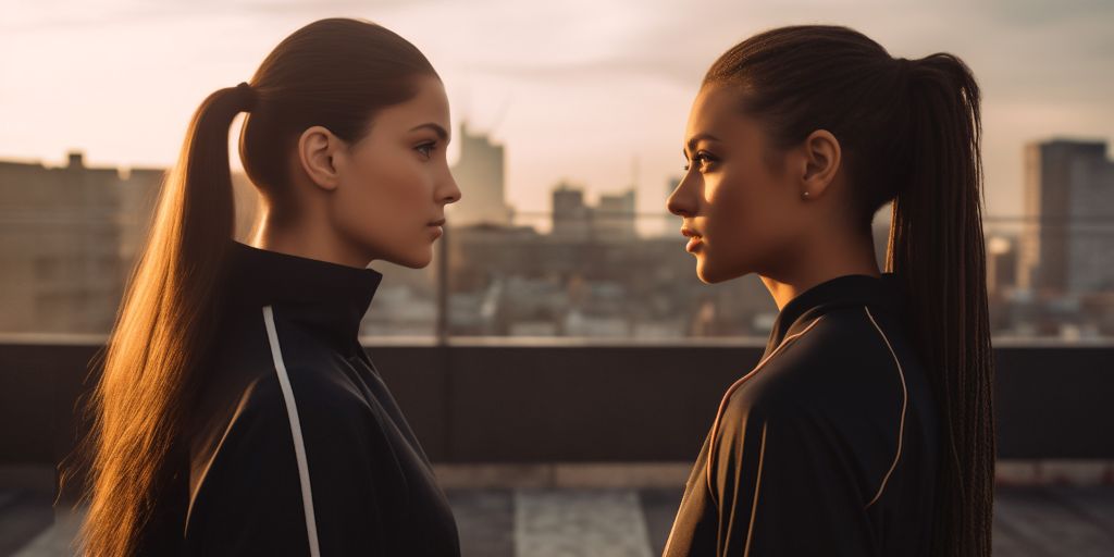 Urban sportswear face-off: dramatic and competitive