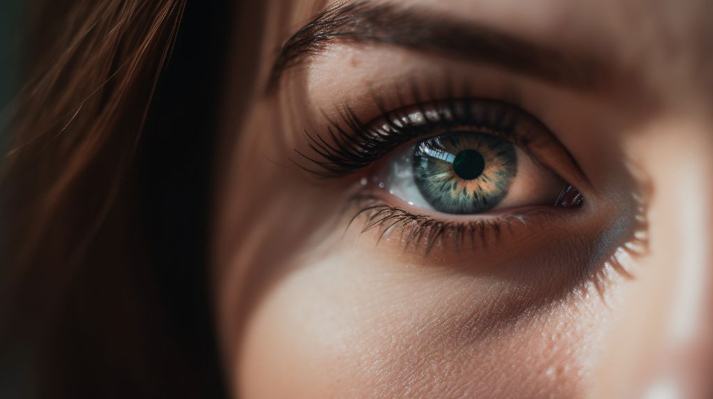 close up of woman eye shot