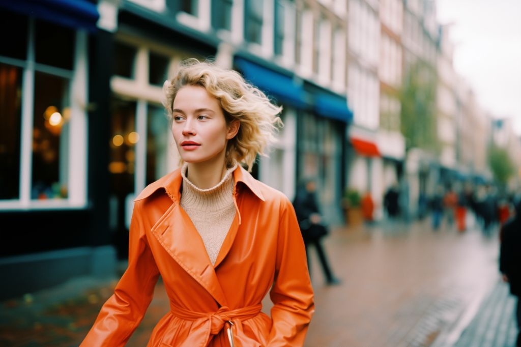 Confident woman on the streets of Amsterdam