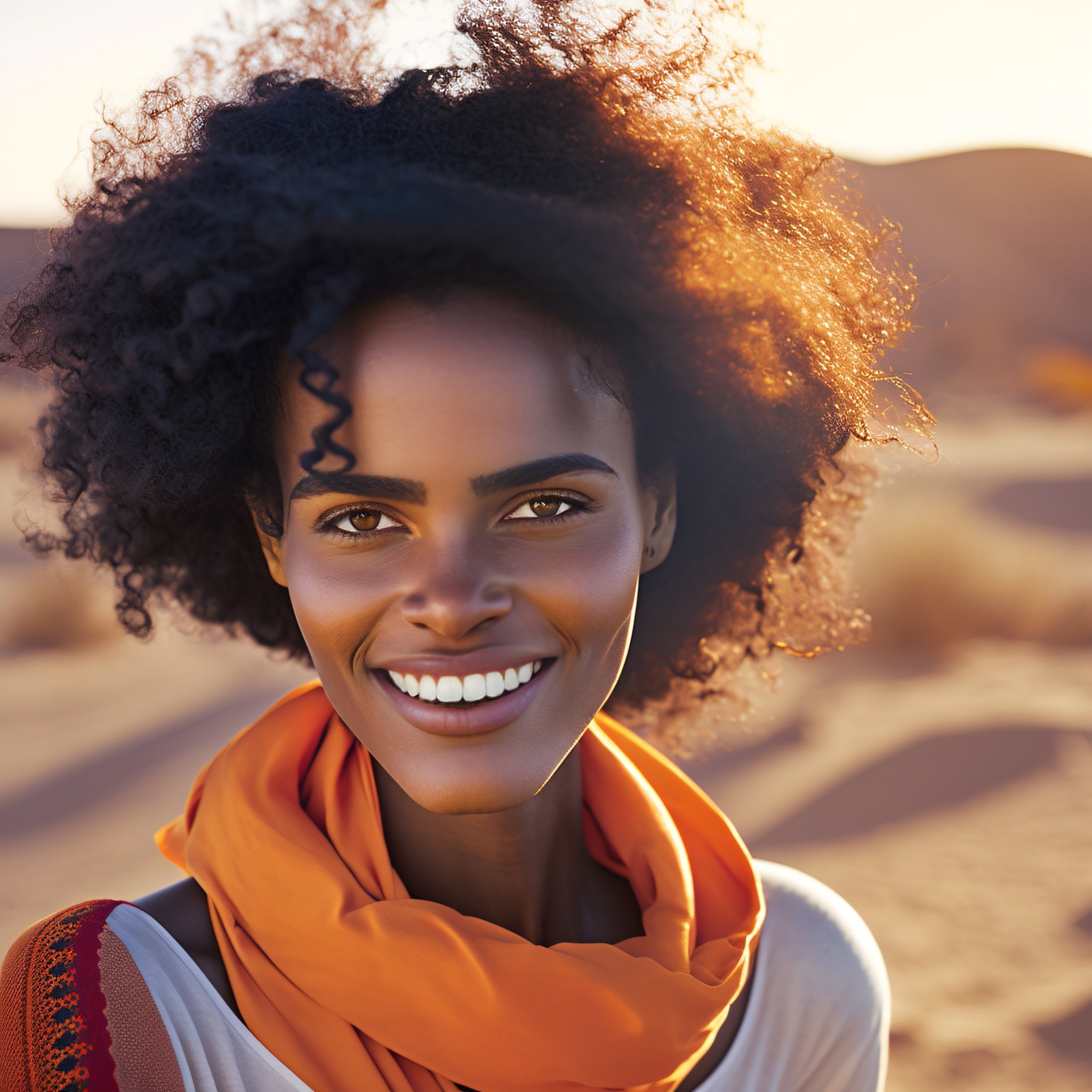 free-image-colorful-desert-a-portrait-of-a-woman-against-a-desert