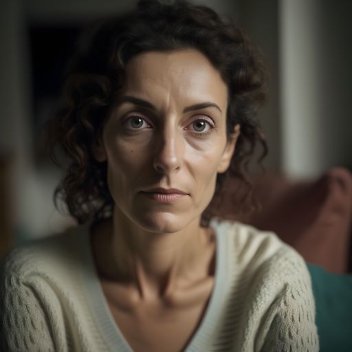 At Home: A Blurry Portrait of a French Woman Aged 45-65