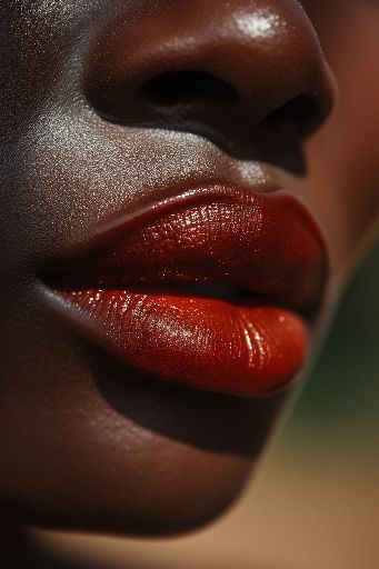 Editorial shot of lips