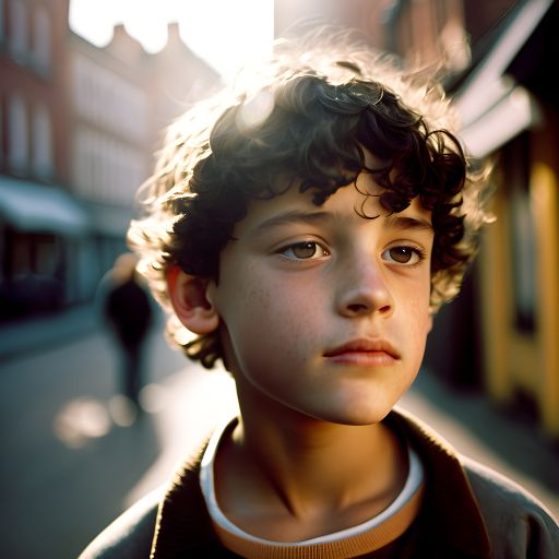 Young Italian Kid in Amsterdam: A Close-Up Portrait