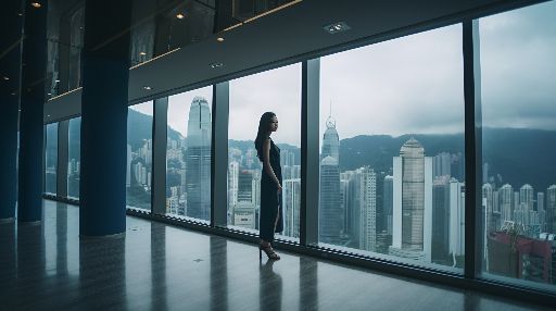 Asian woman at a modern office