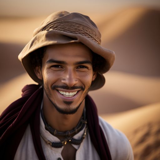 Desert portrait of a male