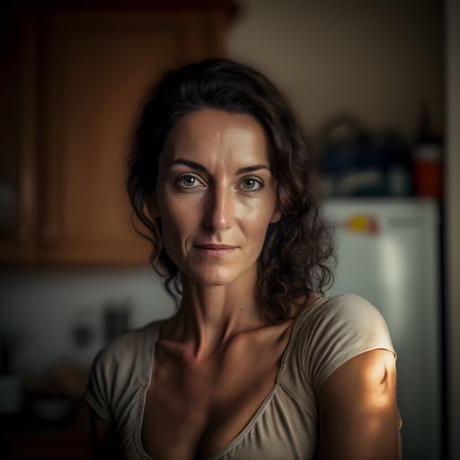 At Home: A Blurry Portrait of a French Woman Aged 45-65