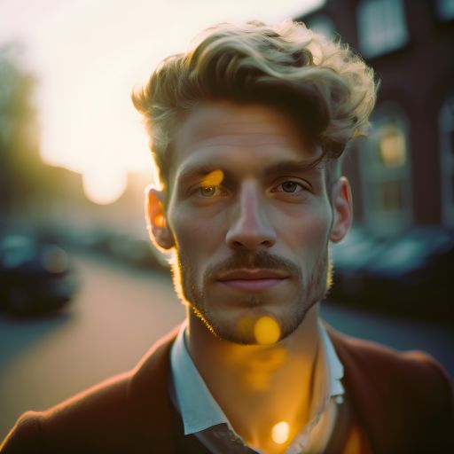 Scandinavian Man in the Sun: A Street Portrait