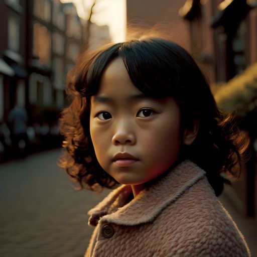 Portrait of a Japanese girl in Amsterdam