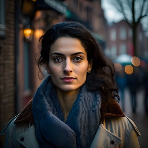 Portrait of a Woman in a on the Streets