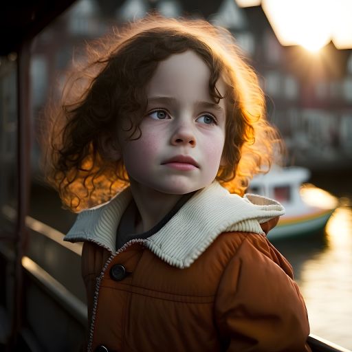 Dutch Boats and Child