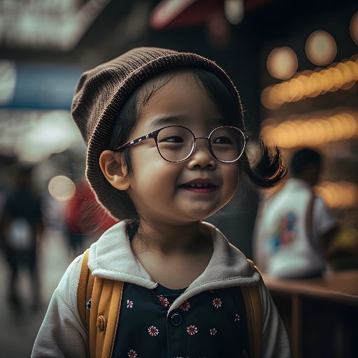 Portrait of happy child