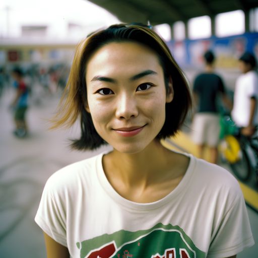 21-year-old asian woman in a portrait