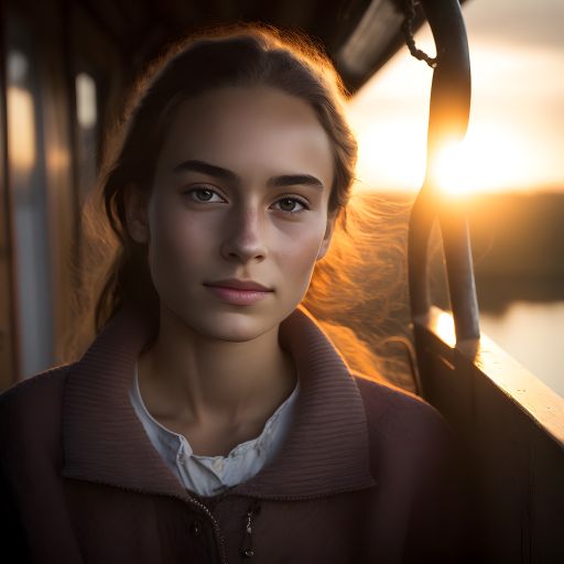 Portrait of a Girl on a Boat