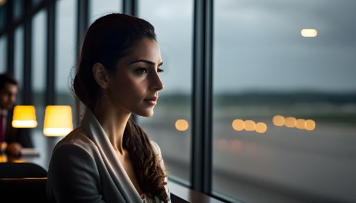 Corporate Reflections: Indian Woman Contemplating the Future