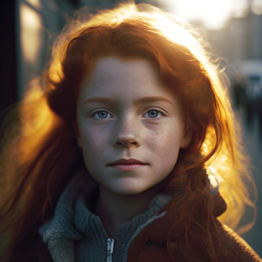 Red-Haired Kid on the Street: A Portrait