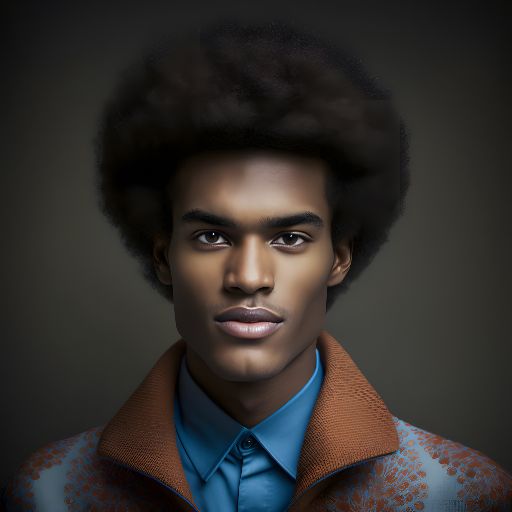 Studio shot of fashionable African man