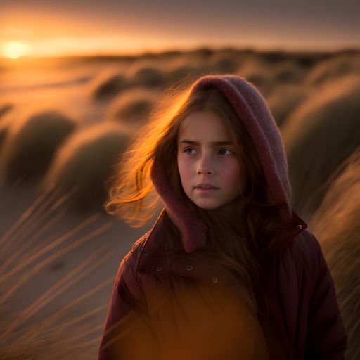 A Girl's Stroll Through the Dutch Dunes