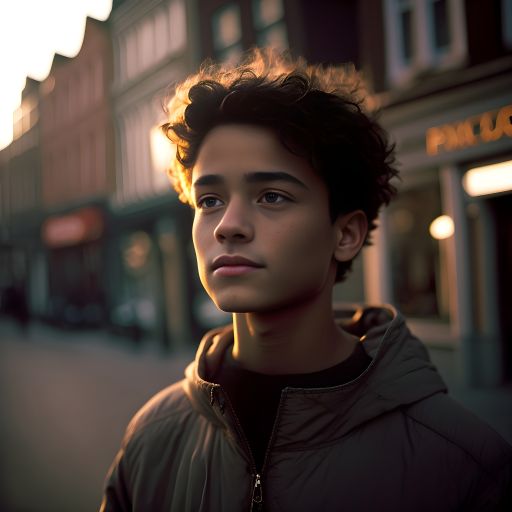 Winter in Amsterdam: Portrait of a Teenage Boy