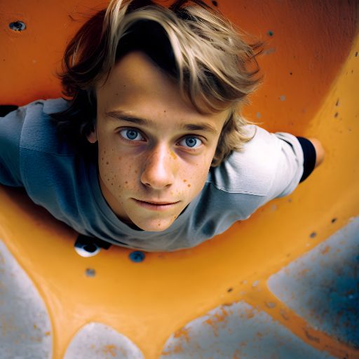 Portrait of a teenage boy at skate park