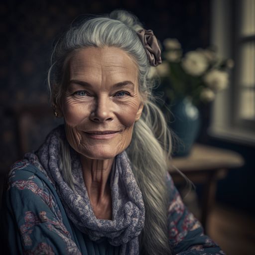 Grandma at home: a loving portrait
