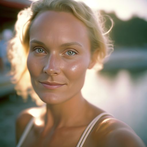 Summer Glow: A Swedish Woman on Holiday