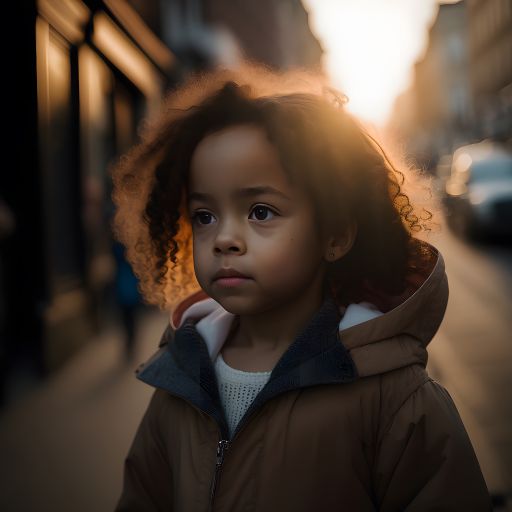 Portrait of a kid on the streets of London